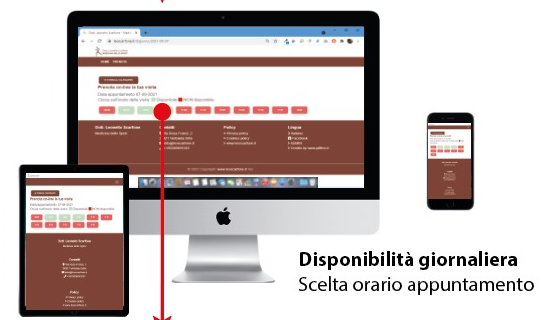 disponibilità giornaliera appuntamento