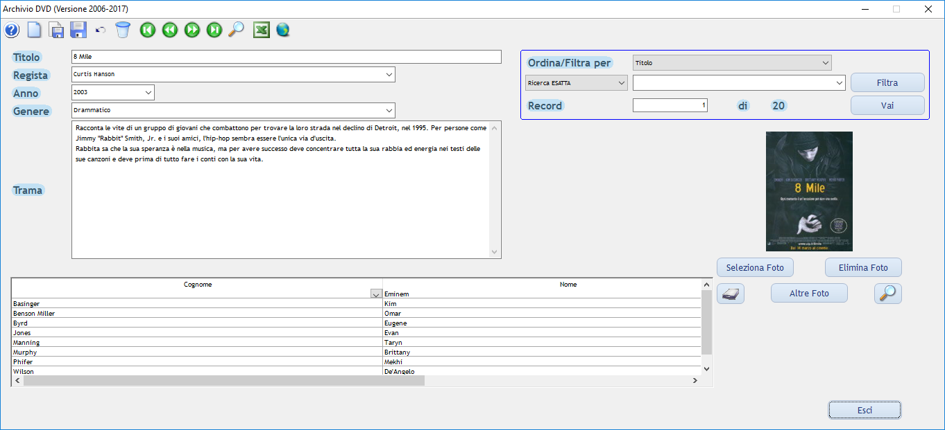 software catalogazione dvd