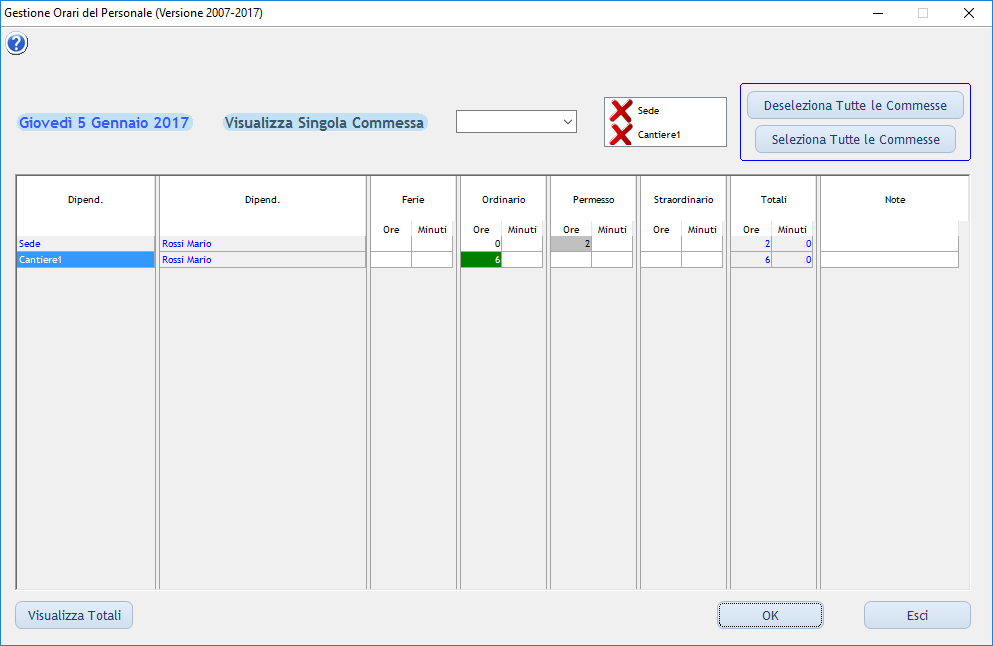 software gestione orari personale su commessa